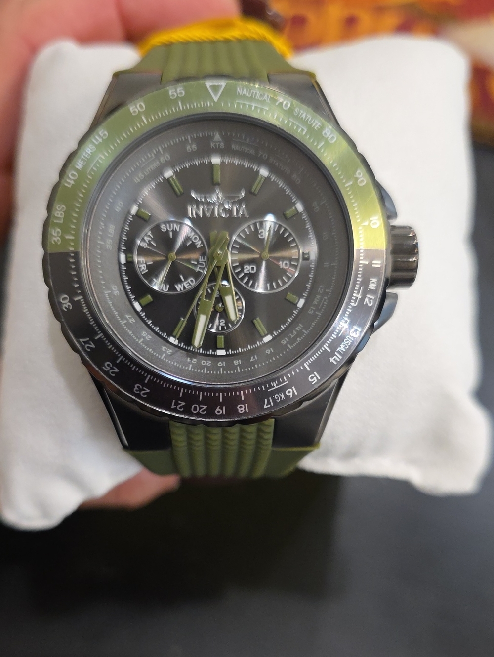 870. Invicta Aviator Skyshock Men's Watch - 50mm 39310 Green